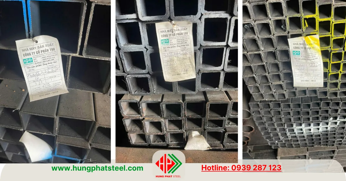 Thép hộp nhà máy 190