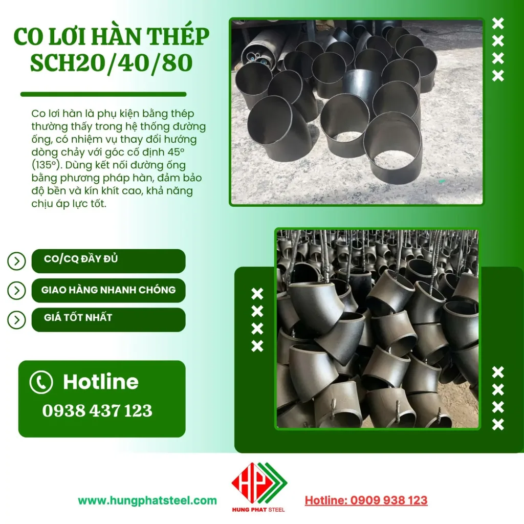 Co lơi hàn 45 độ