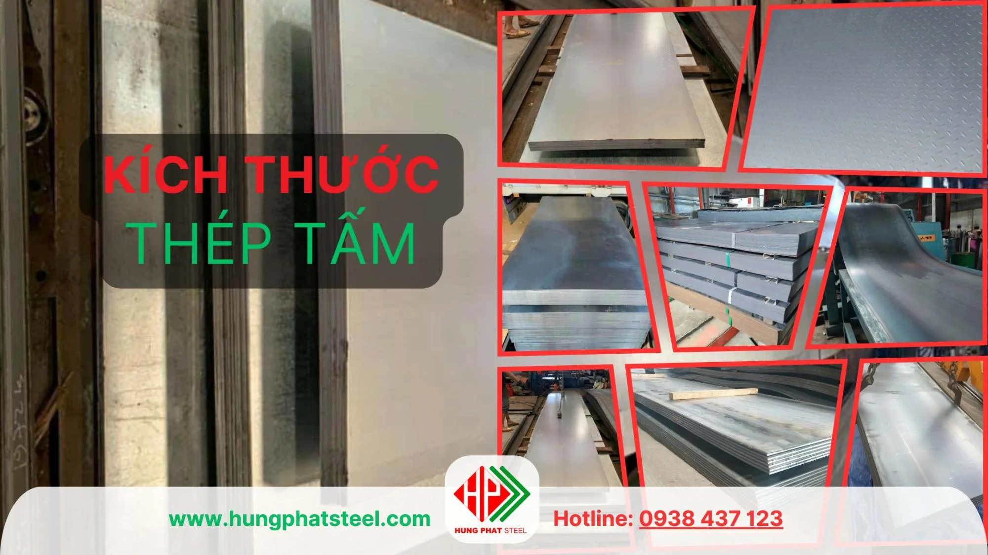 Kích thước thép tấm có độ dày ly từ 2mm-150mm