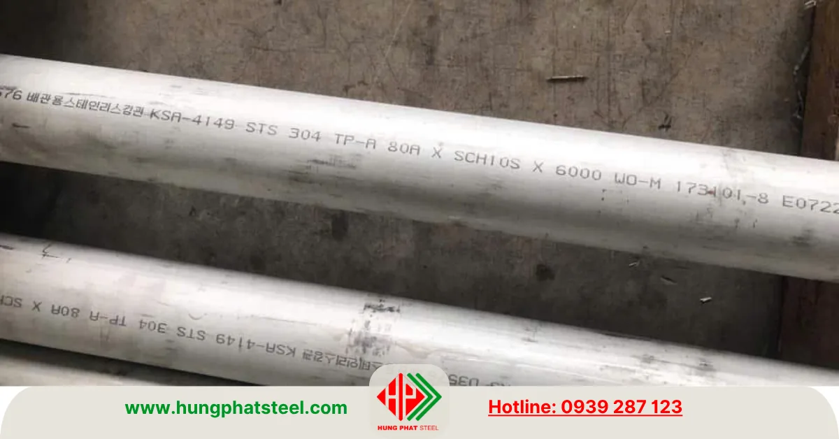 Ống inox phi 80A (DN80)