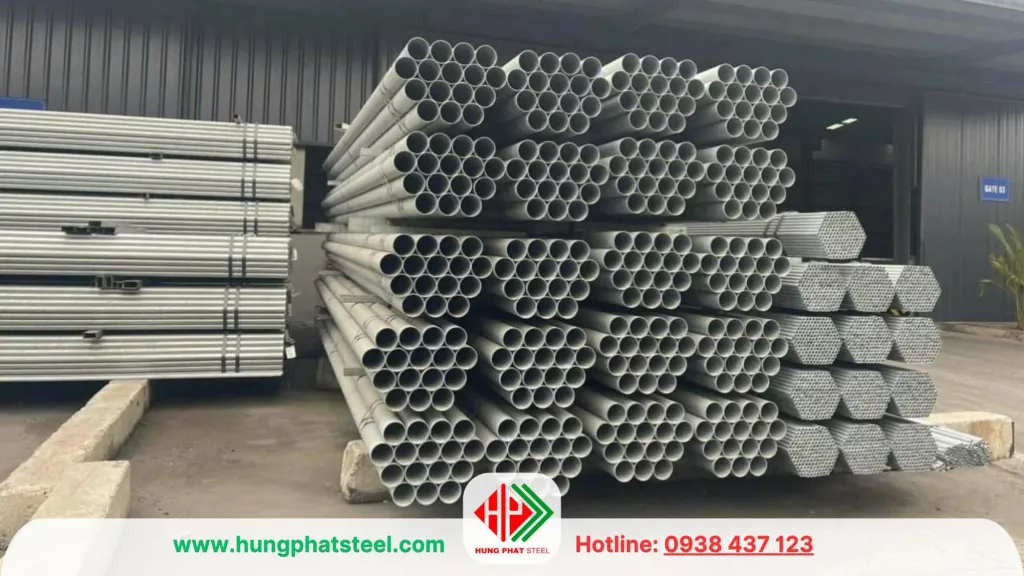 Ống thép mạ kẽm D60 dùng trong nhiều ứng dụng công nghiệp và dân dụng