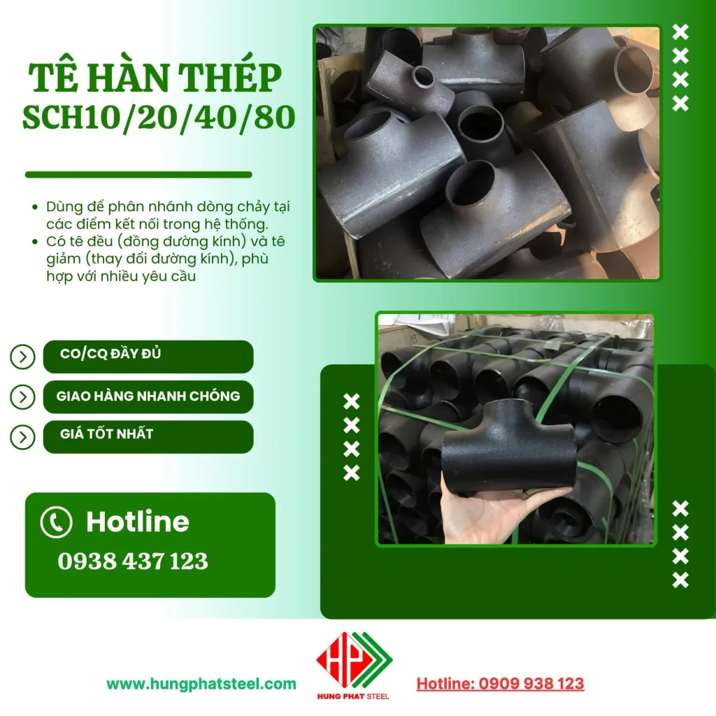 Tê hàn thép
