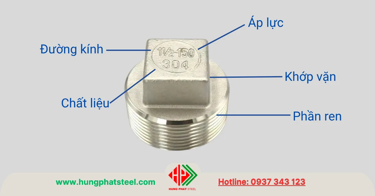 Nút Bịt Ren INOX 304 201 316 (Plug)