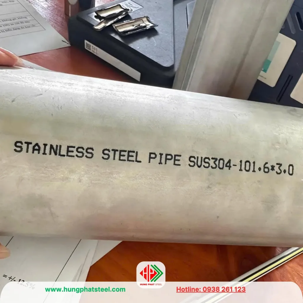 Ống inox 304 phi 101 DN90
