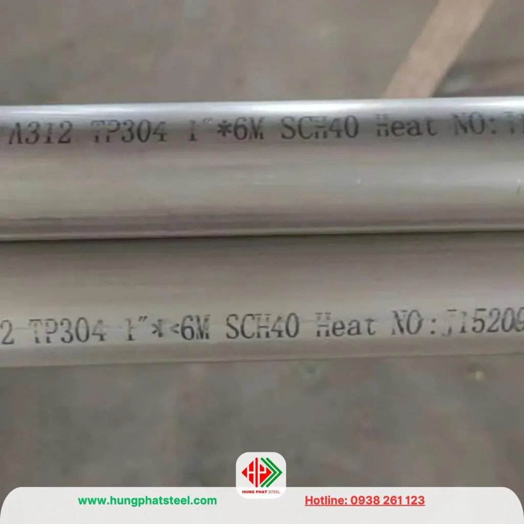 Ống inox 304 phi 34