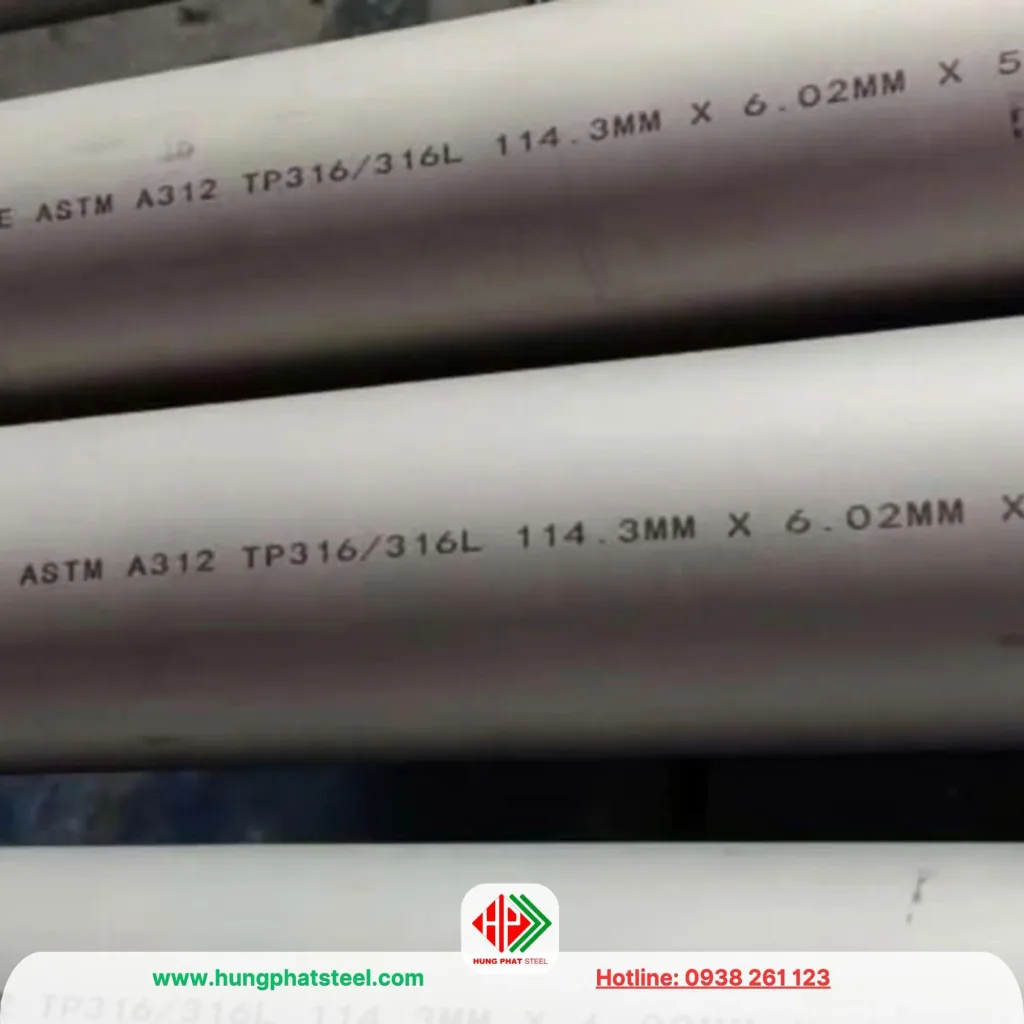 Ống inox 316 phi 114