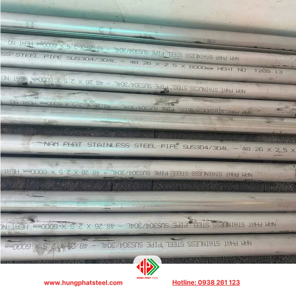 Ống thép INOX phi 48 (DN40)