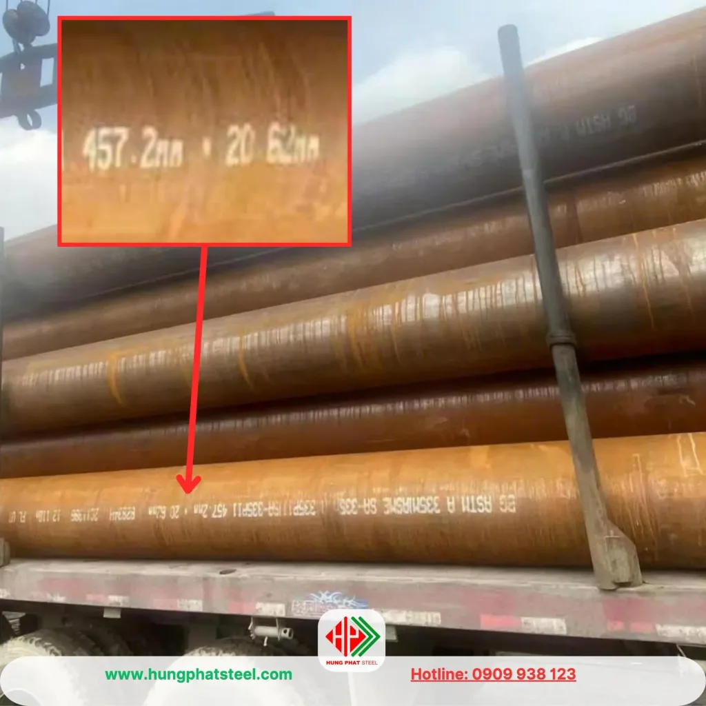 Ống thép đúc phi 457