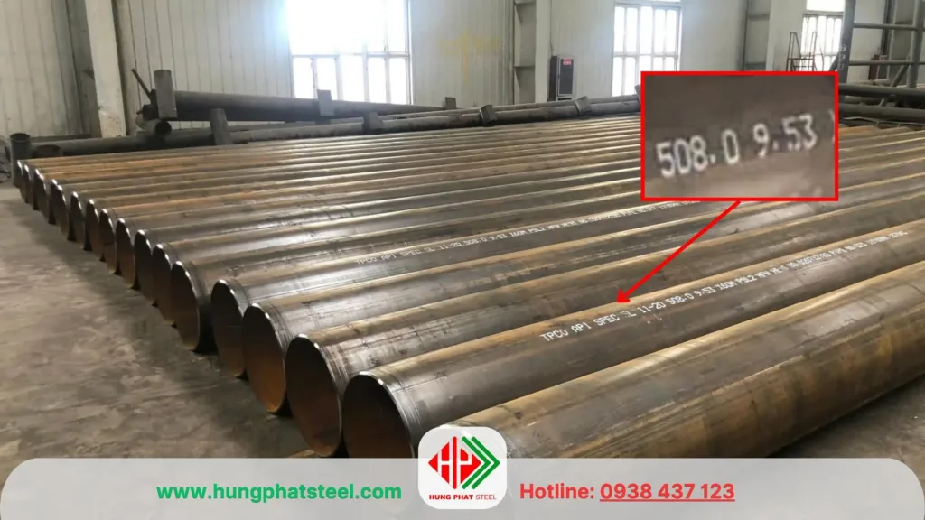 Ống thép đúc phi 508 DN500