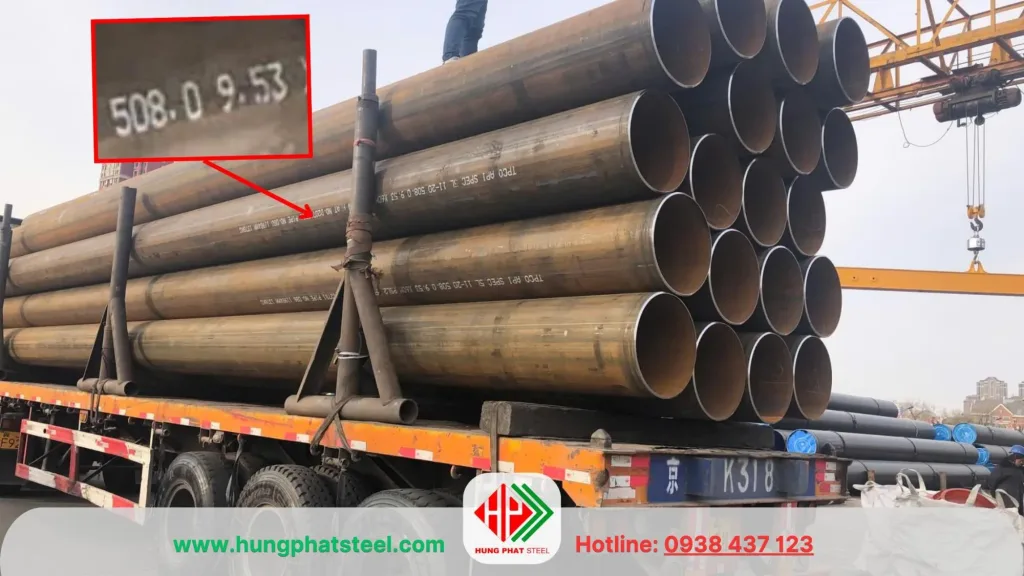 Ống thép đúc phi 508 DN500