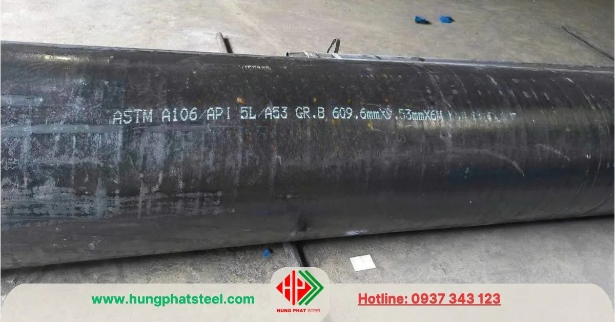 Ống thép đúc phi 610 (DN600) 24inch