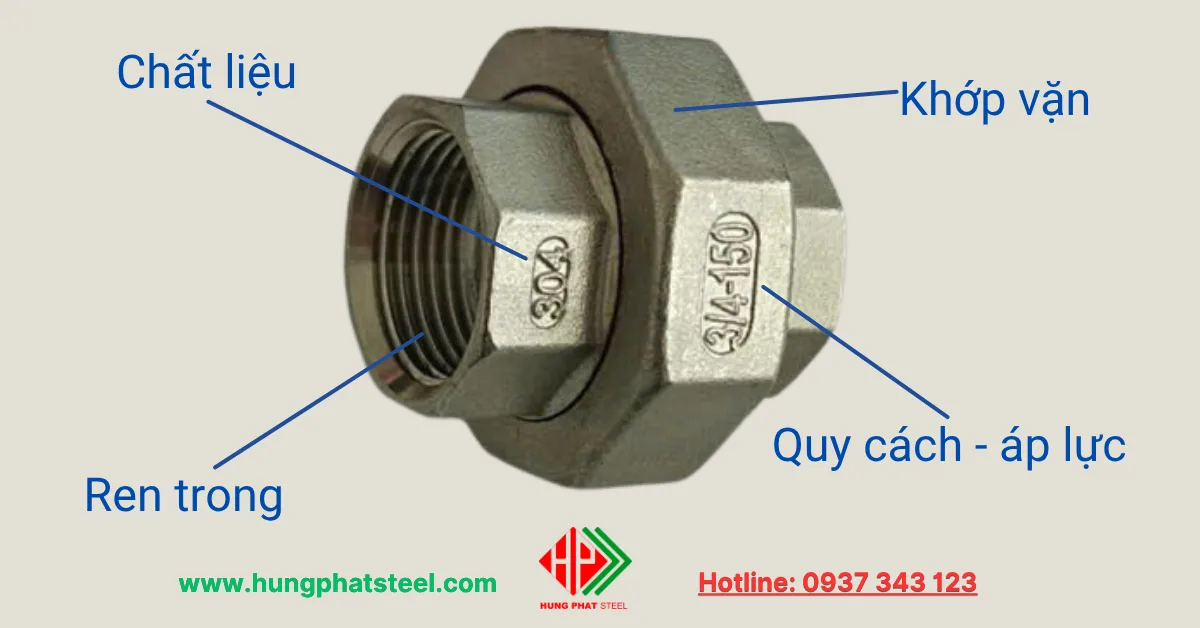 Rắc Co INOX 304 201 316 (Union)