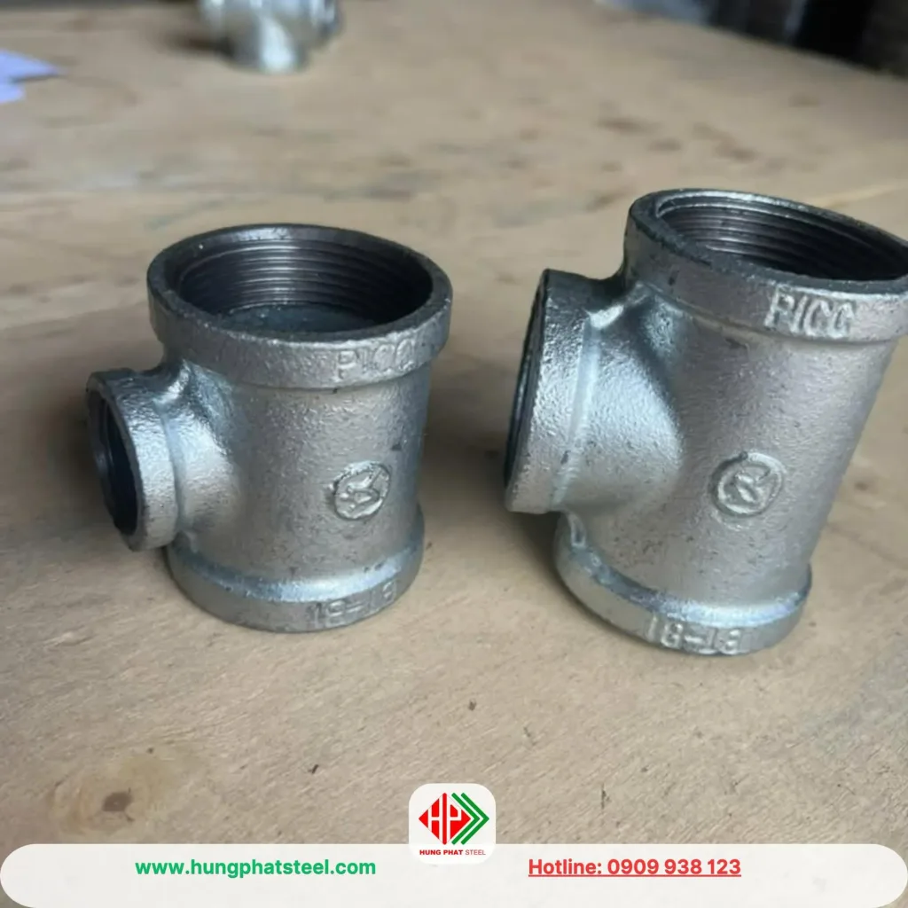 Tê Ren Mạ Kẽm (3 đầu ren DN15-DN100) - Ảnh 5