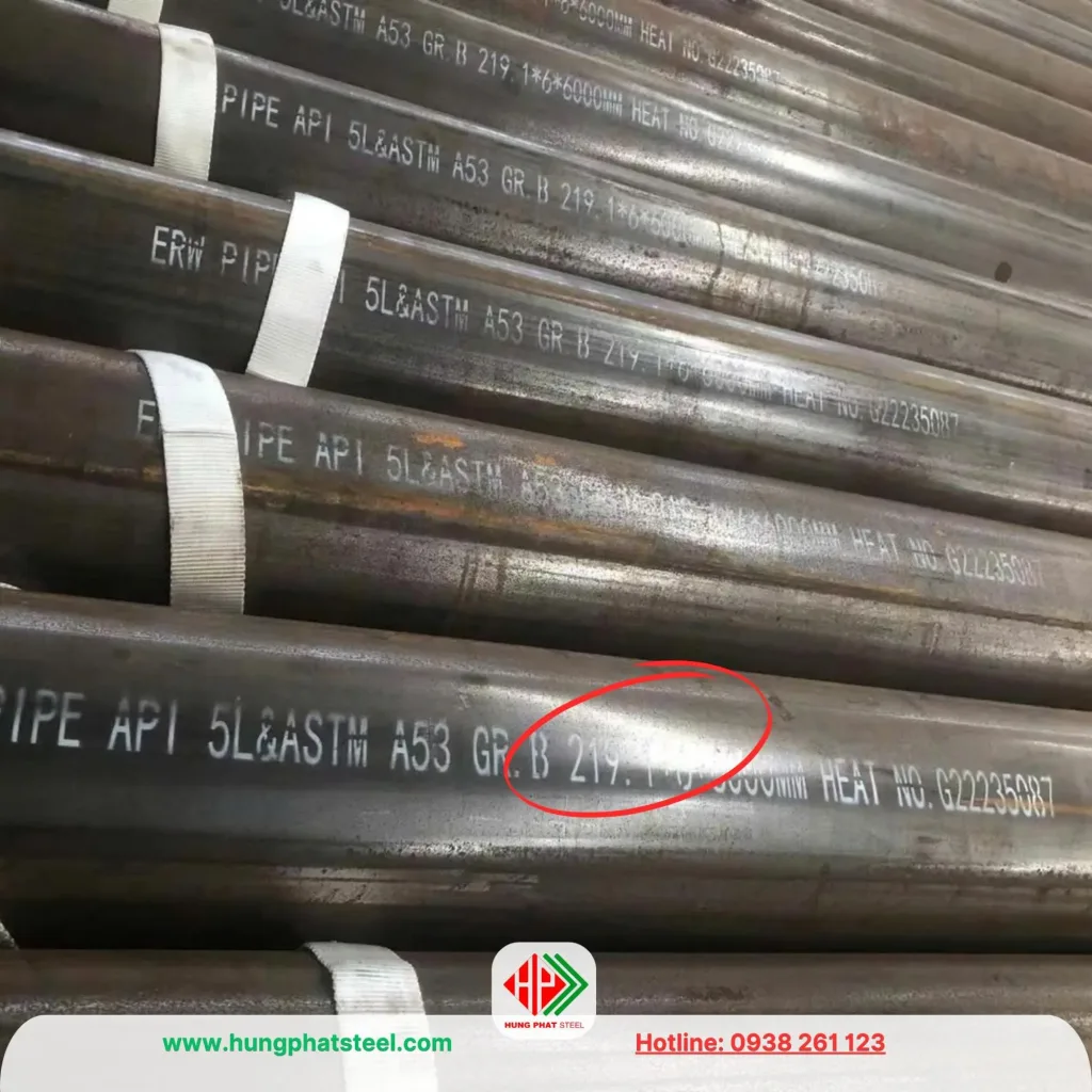 Thép ống đúc phi 219