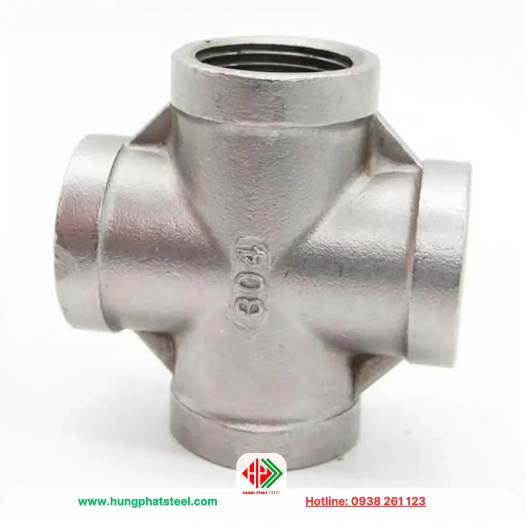 Chữ thập ren inox 304