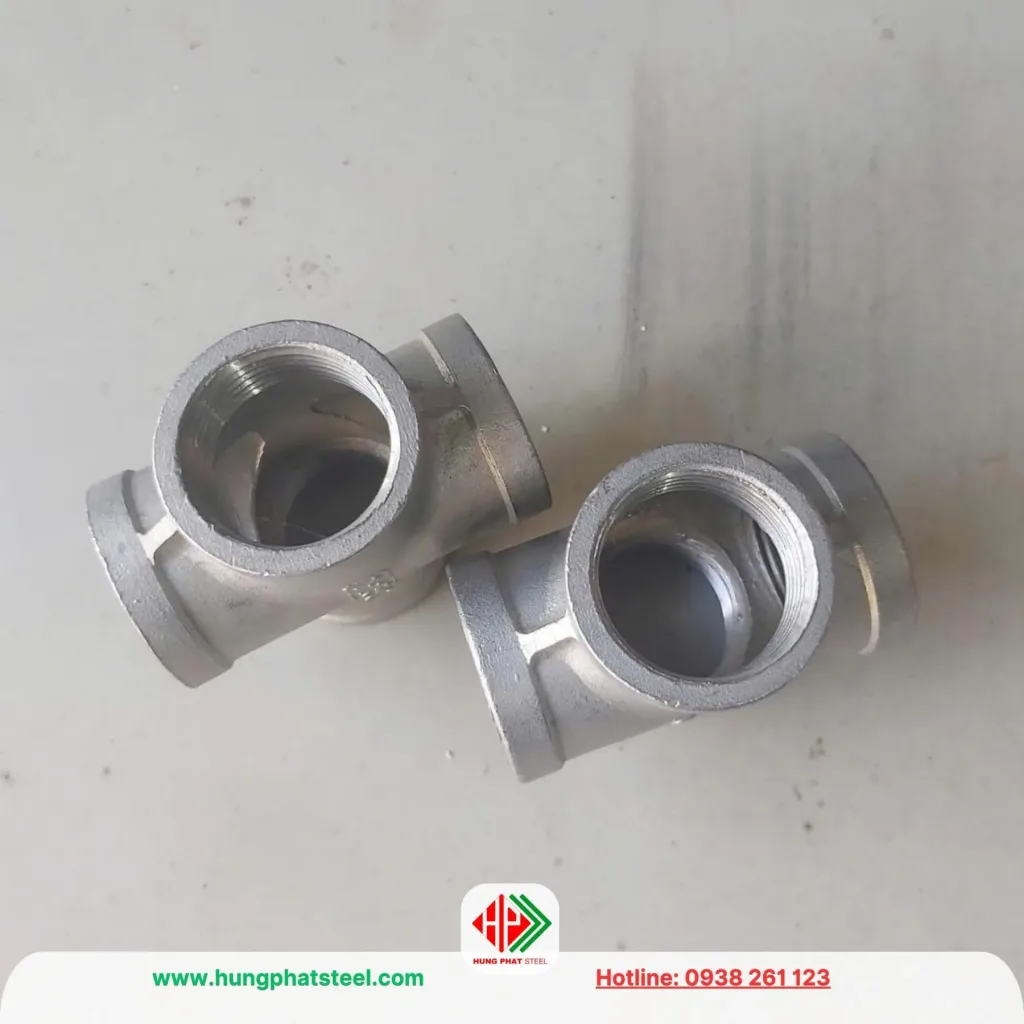 Chữ thập ren inox 304