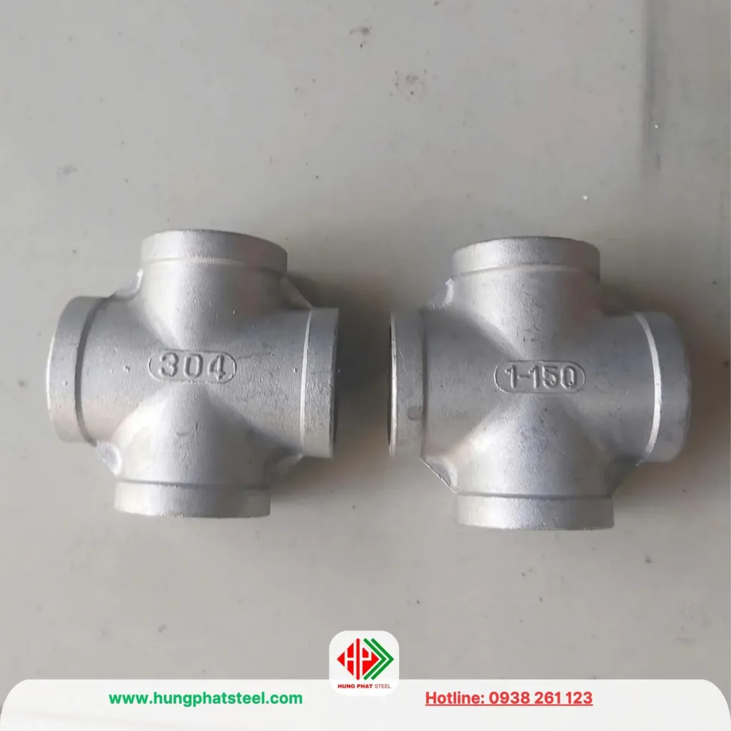 Chữ thập ren inox 304