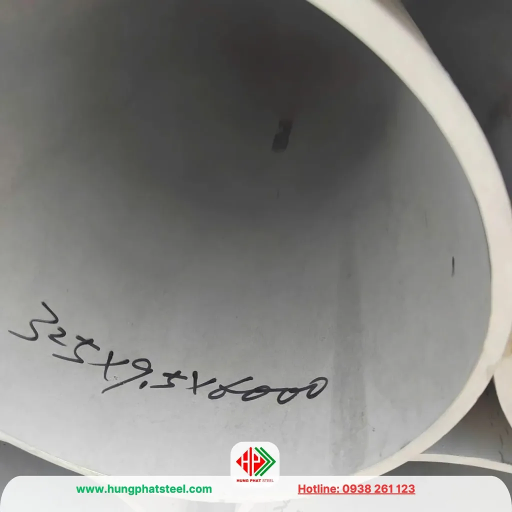 Ông inox đúc phi 325 dày 9.5mm