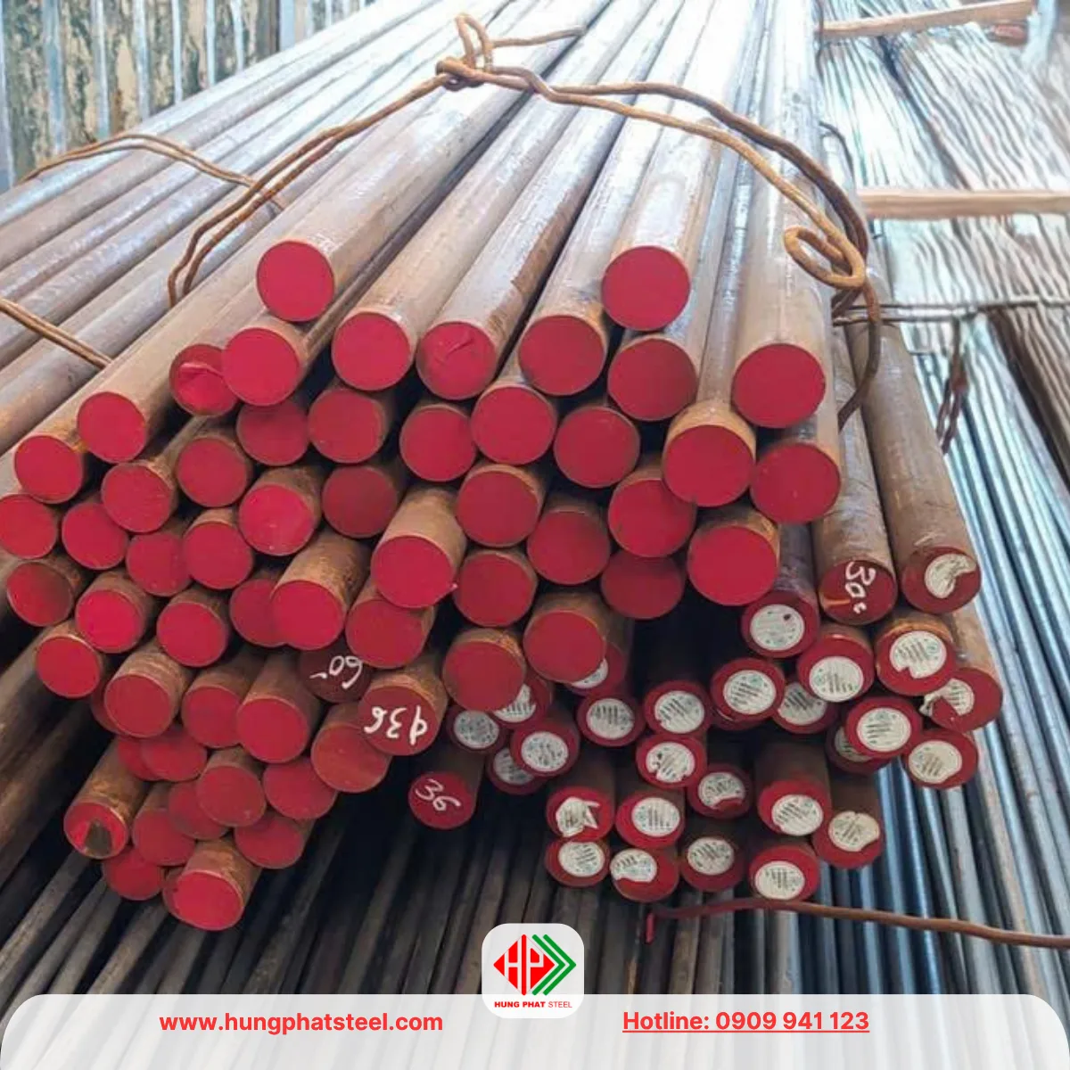 Thép tròn đặc phi 36 (láp D36)