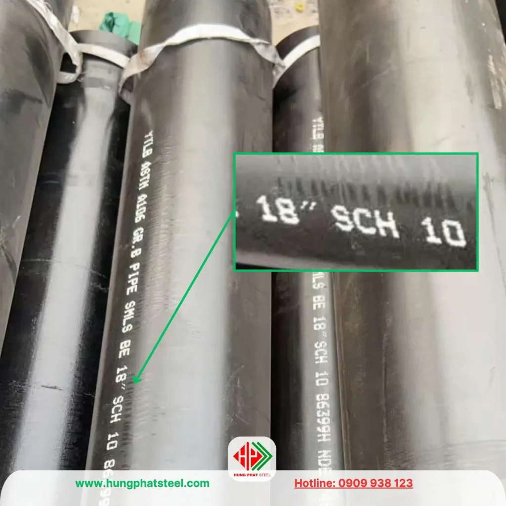 ống thép đúc phi 457 - DN450- 18 inch