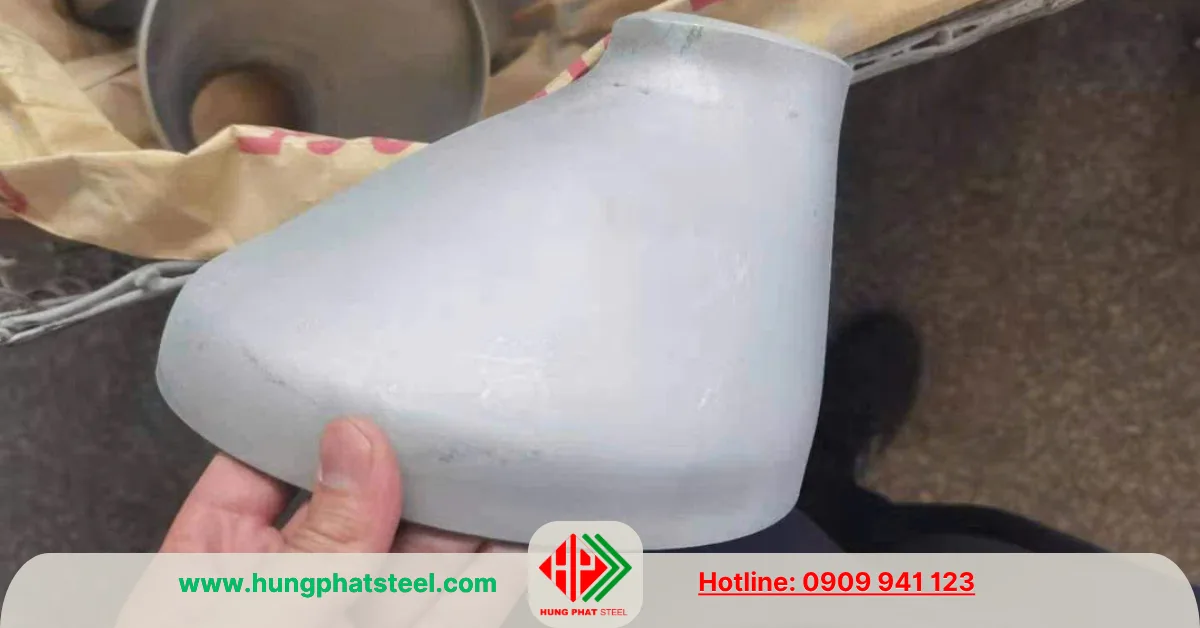 Bầu giảm hàn inox lệch tâm