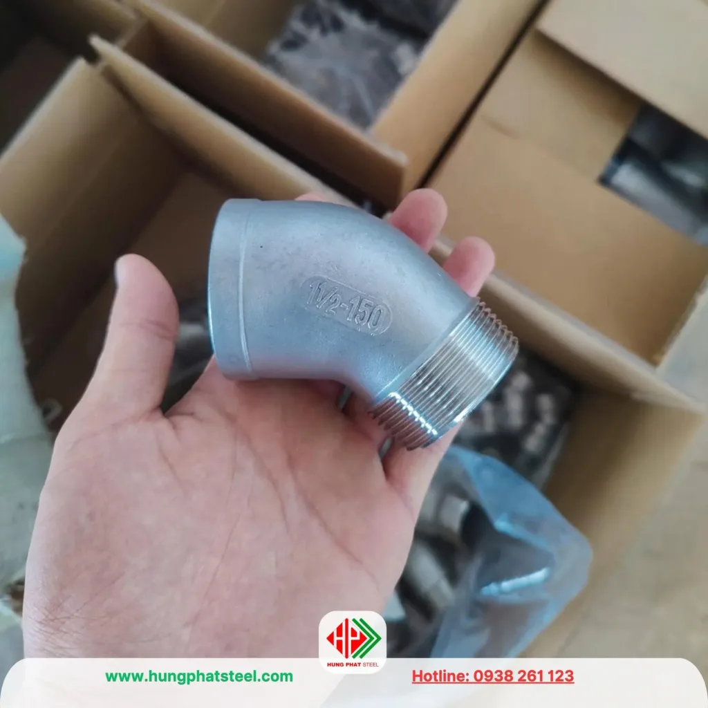 Co điếu lơi 45 độ inox 304