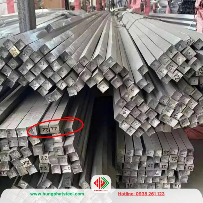 INOX 304 vuông đặc 22x22