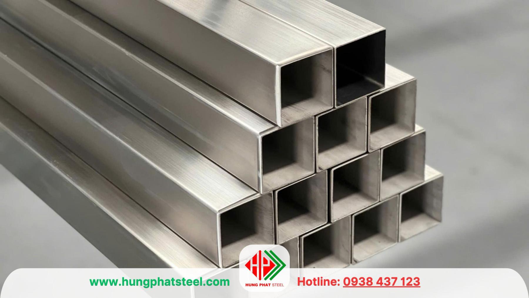 INOX hộp vuông 12.7x12.7