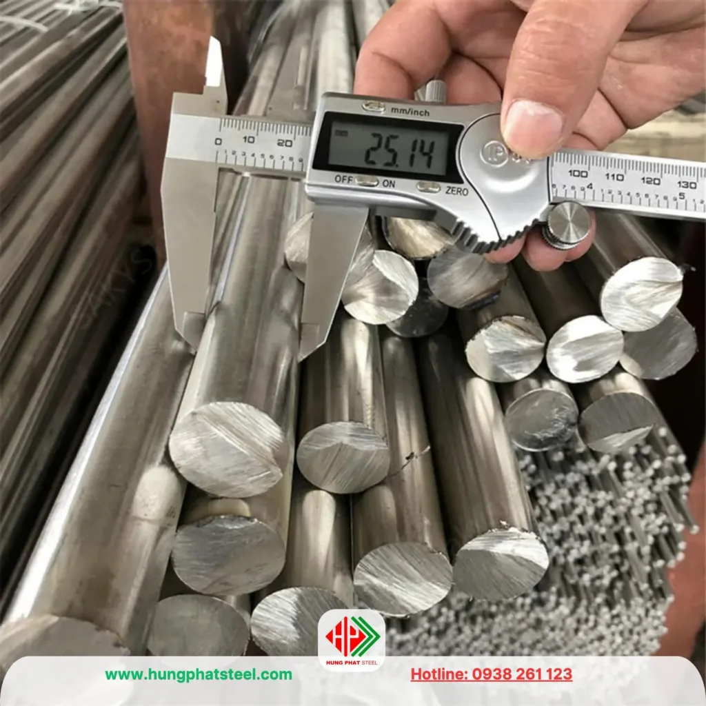 INOX tròn đặc phi 25