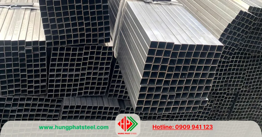Ống hộp vuông mạ kẽm 25x25