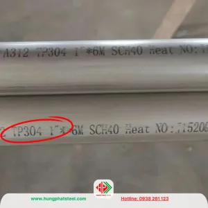 Ống inox 304 phi 34 - DN25 - 1 inch