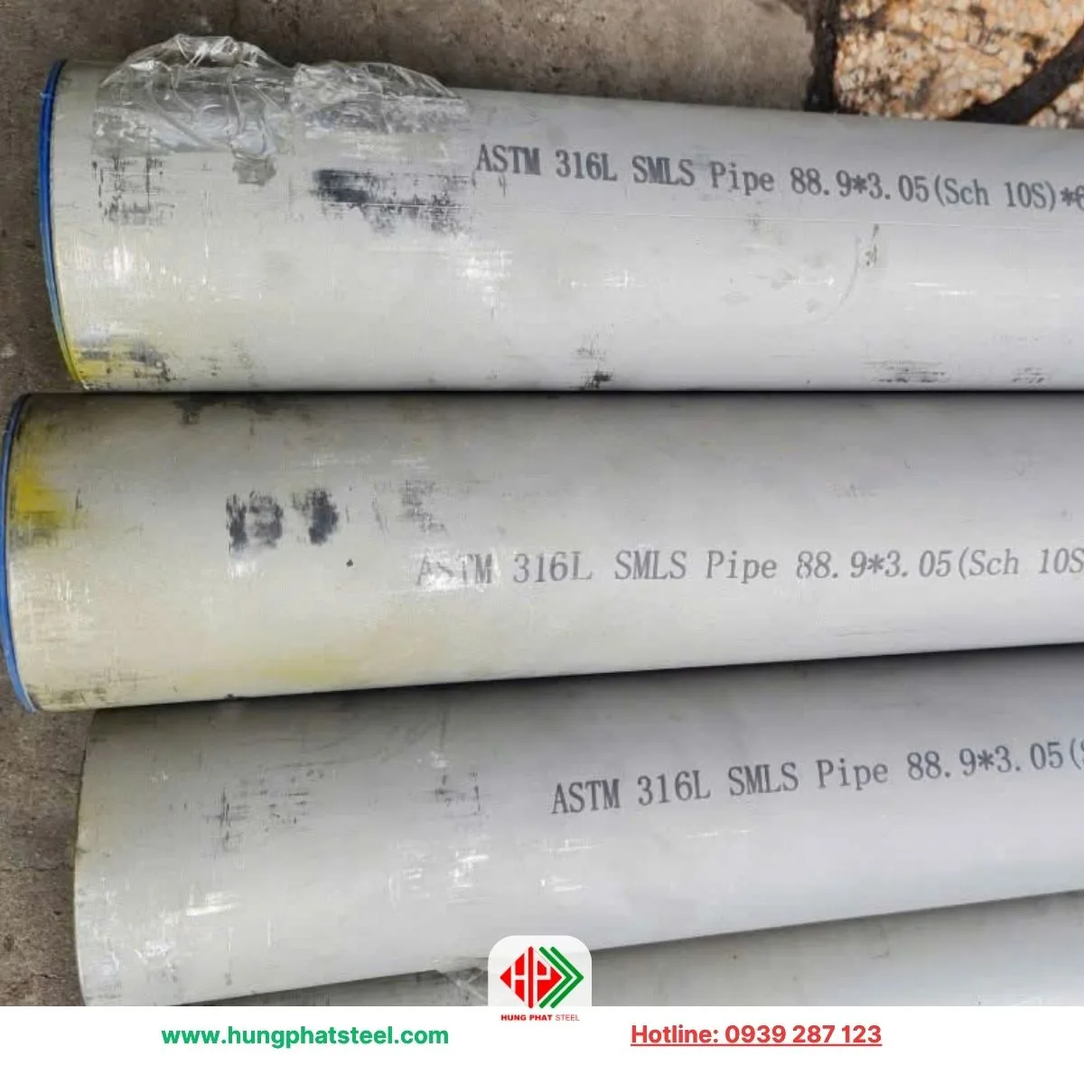 Ống inox 316 phi 90 (OD 88.9mm)