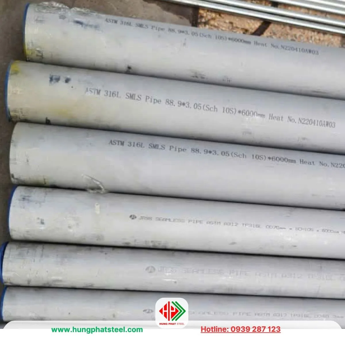 Ống inox 316 phi 90 (OD 88.9mm)