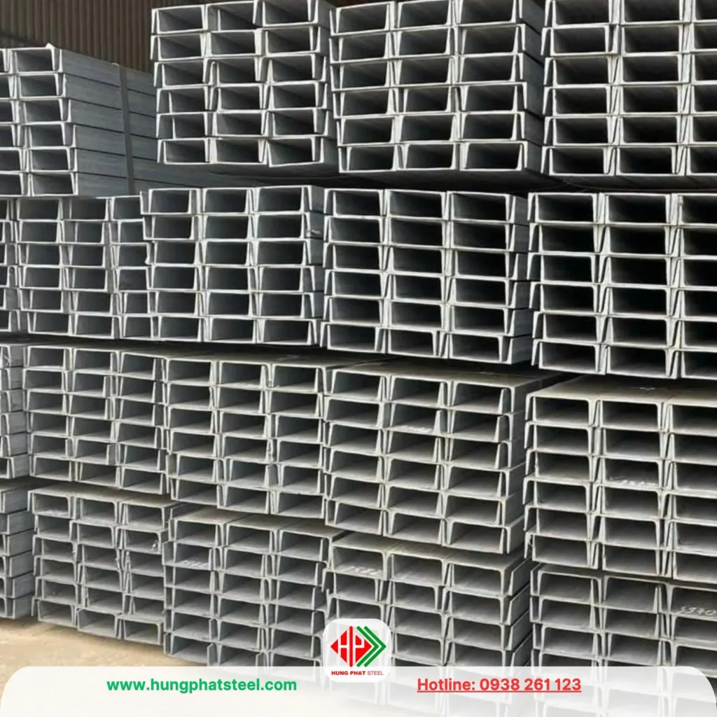 Thép hình U50 mạ kẽm