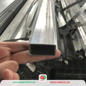 Thép hộp mạ kẽm 25x50
