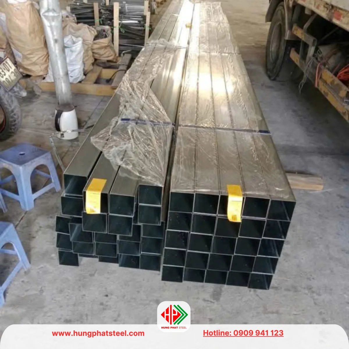 Thép hộp mạ kẽm 90x90