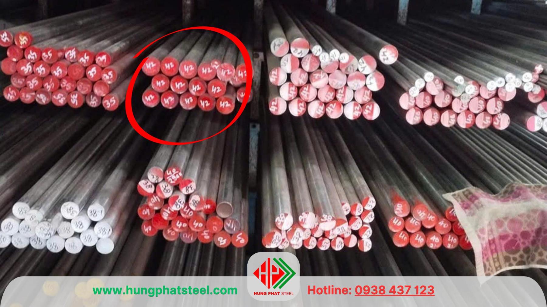Thép tròn đặc phi 42