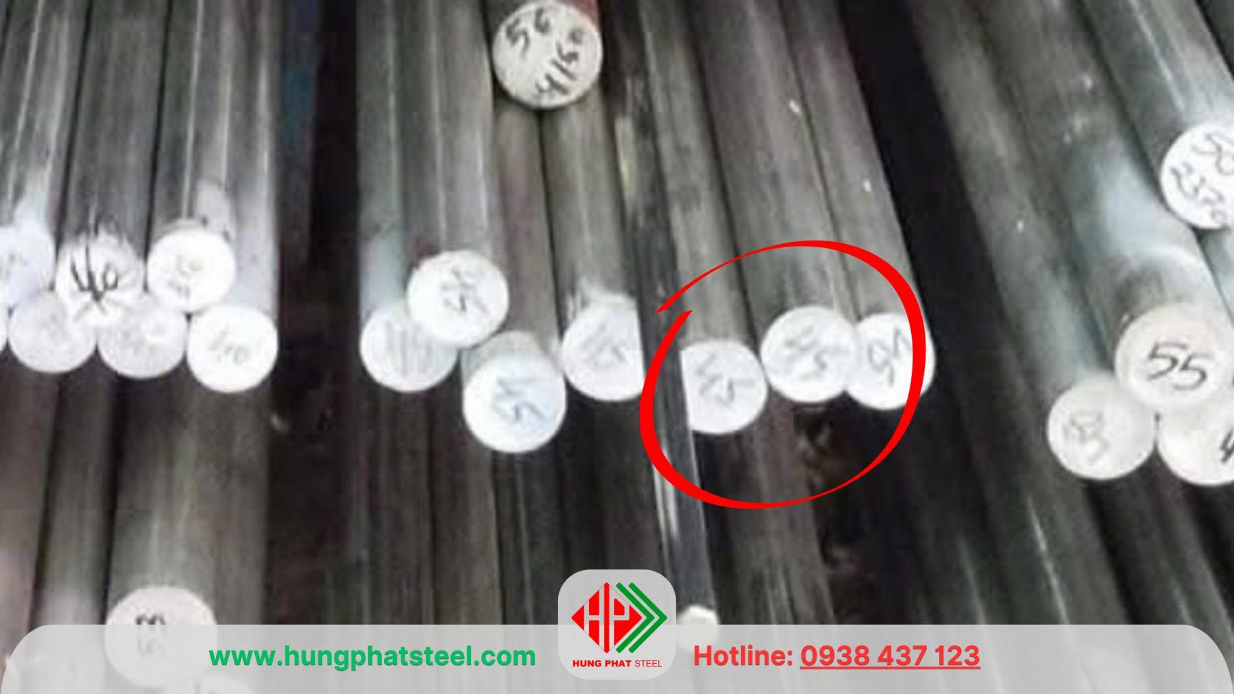 Thép tròn đặc phi 45