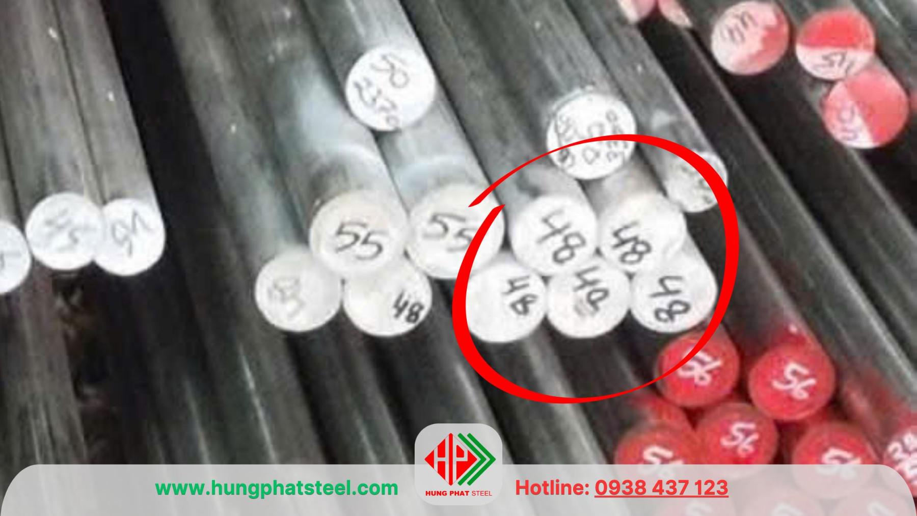 Thép tròn đặc phi 48