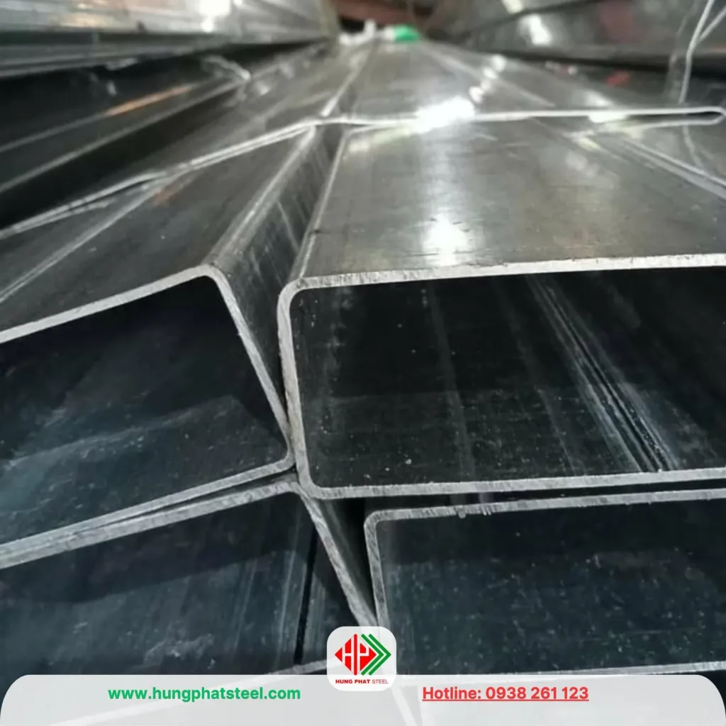 Thép hộp mạ kẽm 100x200