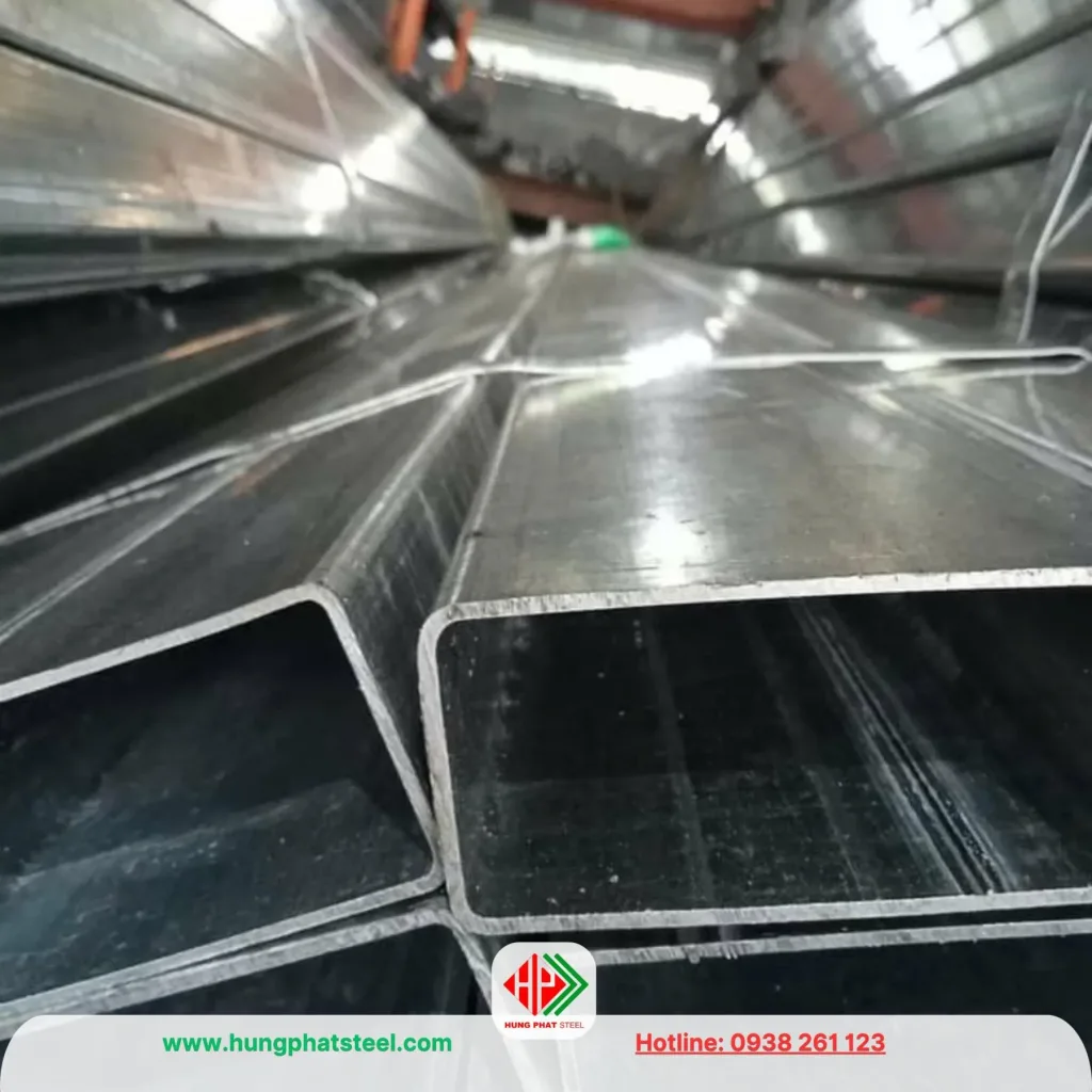 Thép hộp mạ kẽm 60x120