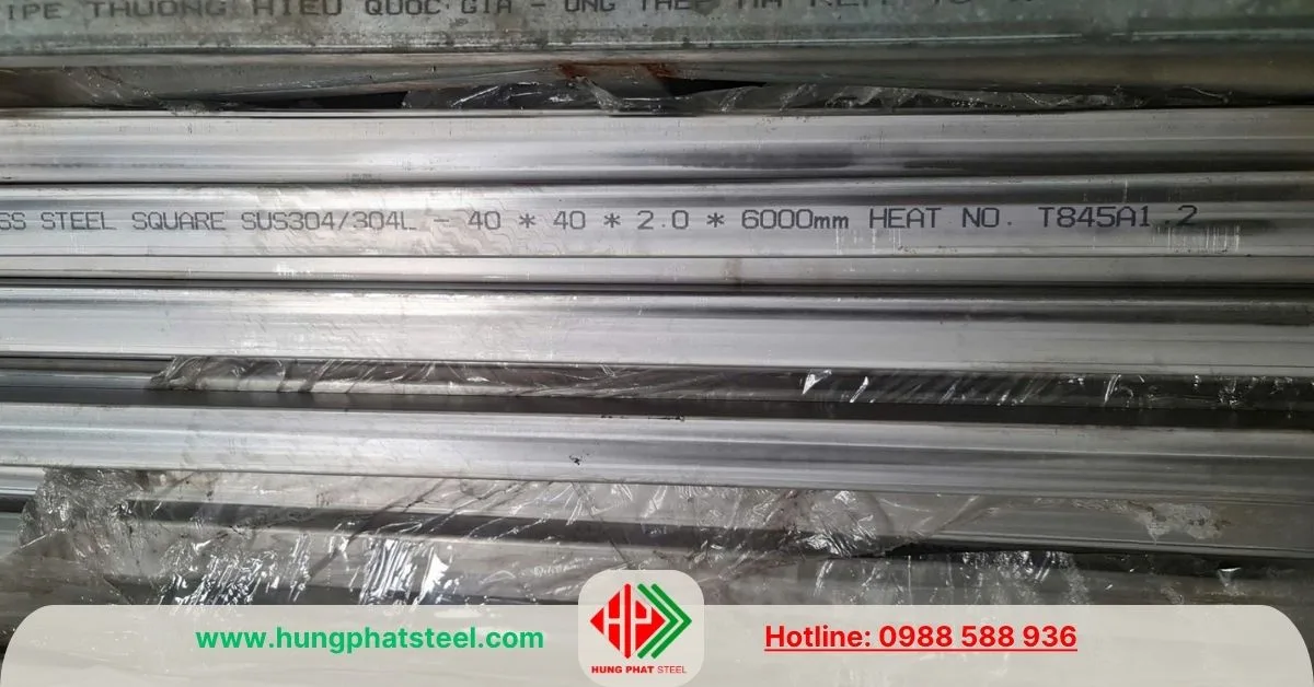 Hộp INOX 40x40x2ly SUS304