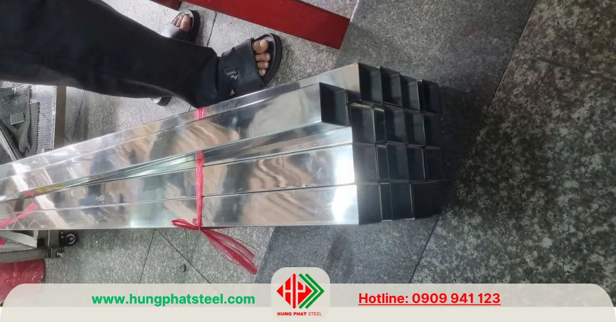 INOX Hộp 50x50 (hộp bóng trang trí)