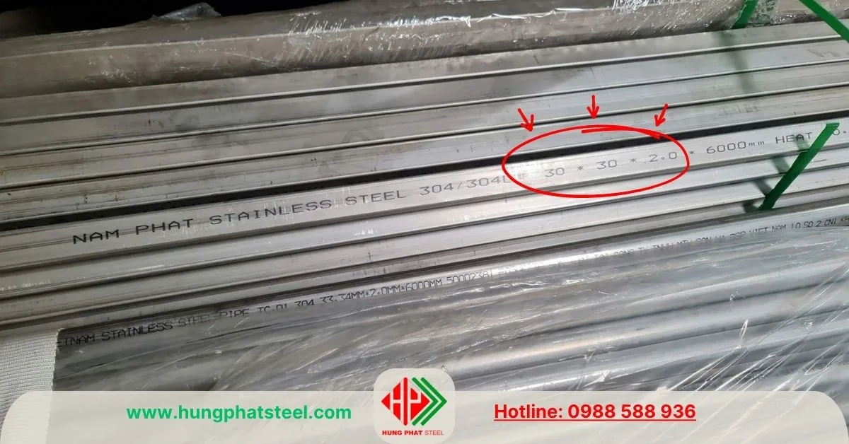 INOX Hộp vuông 30x30