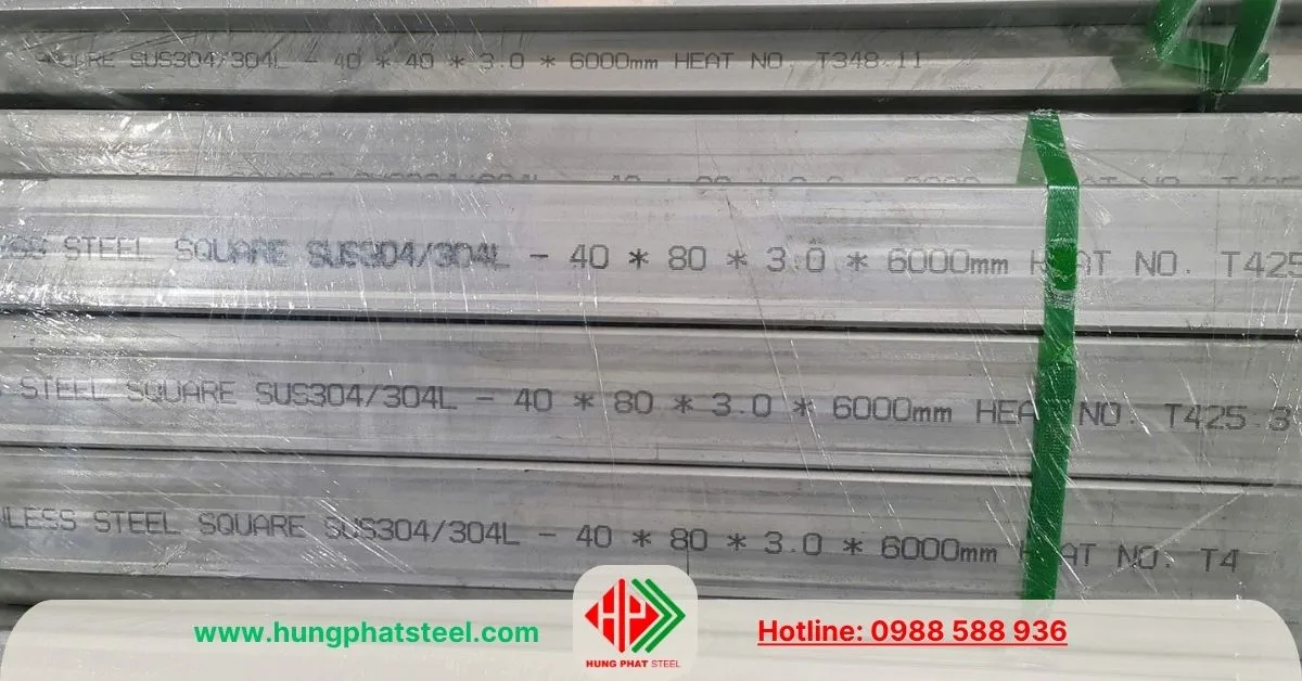 INOX hộp 40x80 SUS304