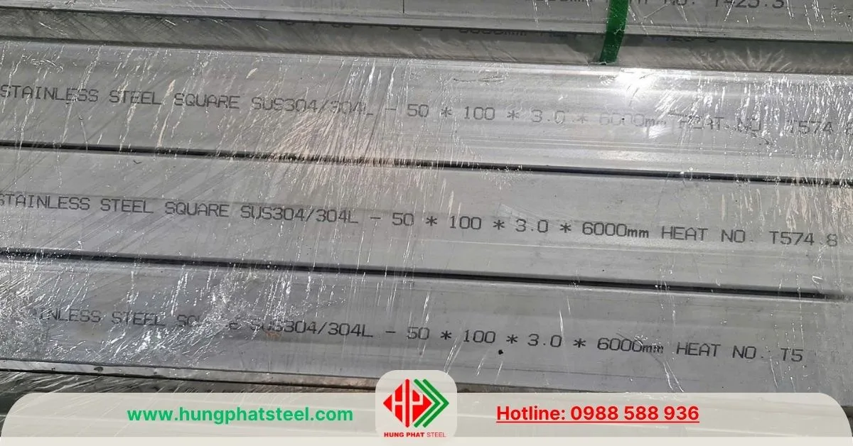 INOX hộp 50x100 INOX 304