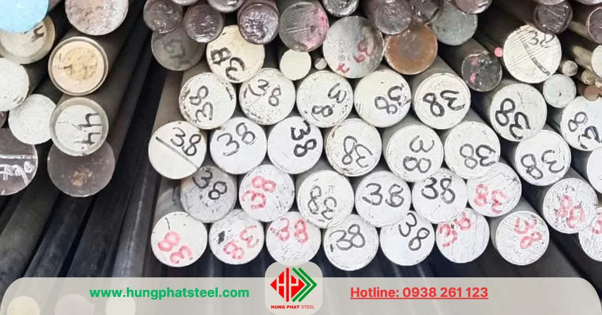 INOX tròn đặc phi 38 (láp đặc)
