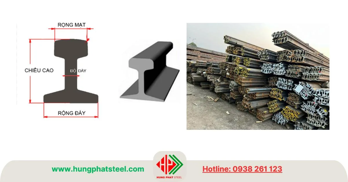 Mặt cắt thép Ray P11