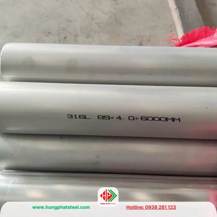 Ống inox 316 phi 89 DN80