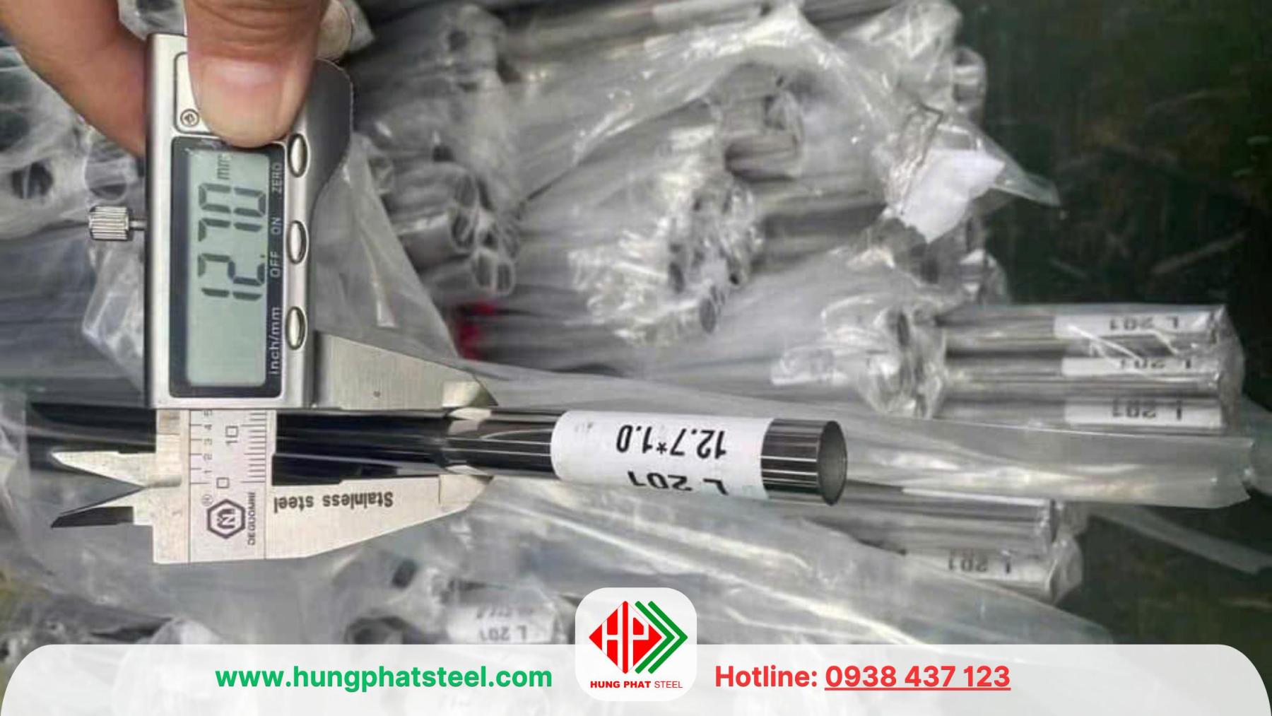 Ống inox trang trí phi 12.7